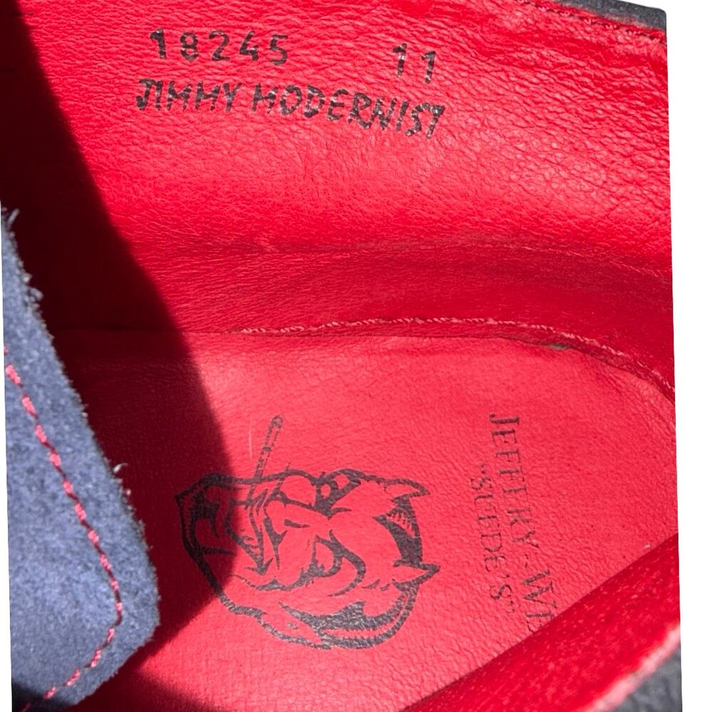 Jeffery West Dexter 'Masuka' Plain Front Blue Suede Chukka Boots Size: 11 - Picture 7 of 8